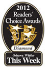 2012 Readers Choice Diamond award for best Oshawa Whitby Dentists.